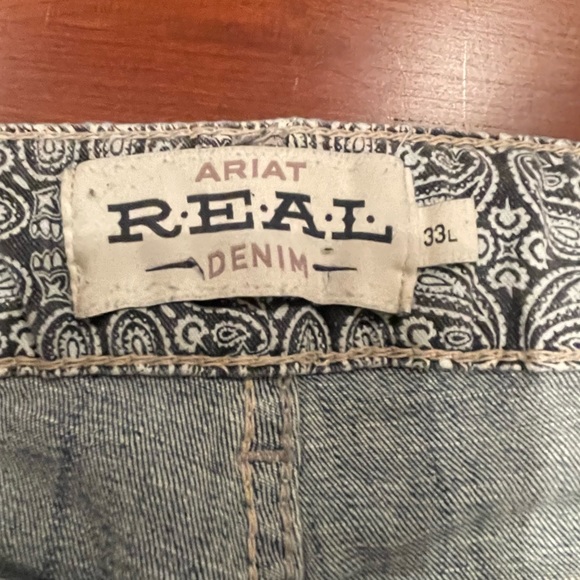 Ariat Maisie Bootcut Jean Mid Rise 33 x 32 Distress Wash - Picture 7 of 10